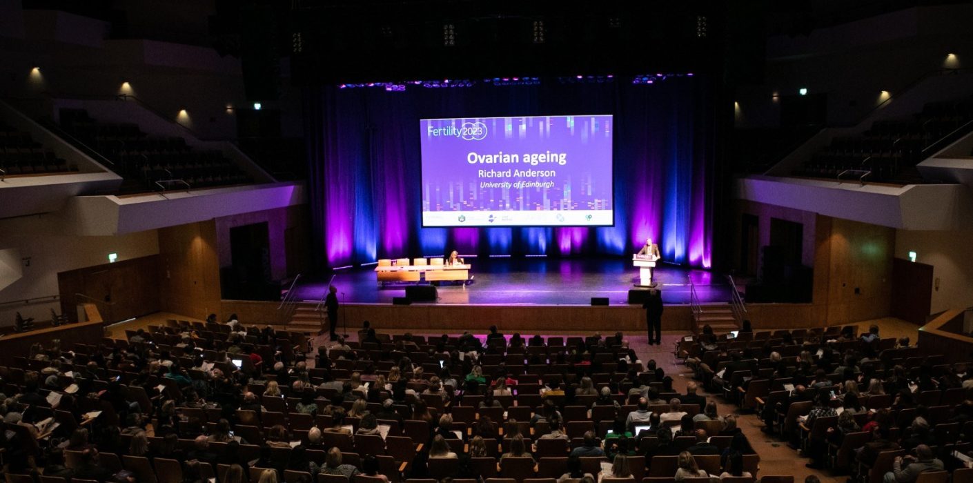 Delegates seated in the Main Auditorium for the Joint Fertility Conference 2023