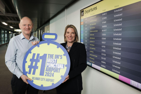 L-R: Michael McDowell, Airfield Operations Manager, and Judith Davis, Airport Operations Manager