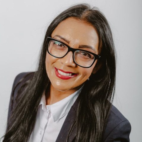 Event Manager, Hama Davidson photographed with white background