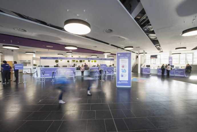 Icc belfast riverside foyer registration rcn may 2018