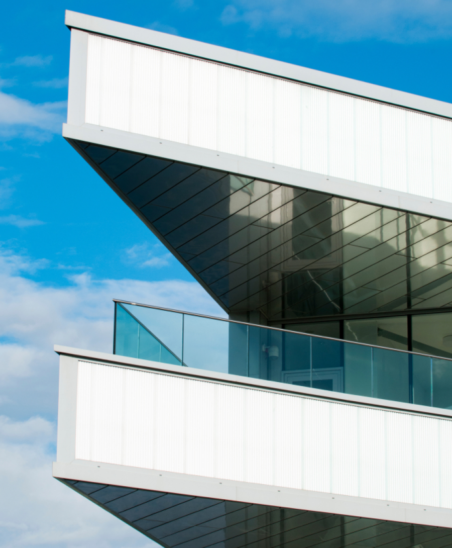 Exterior of ICC Belfast, balcony