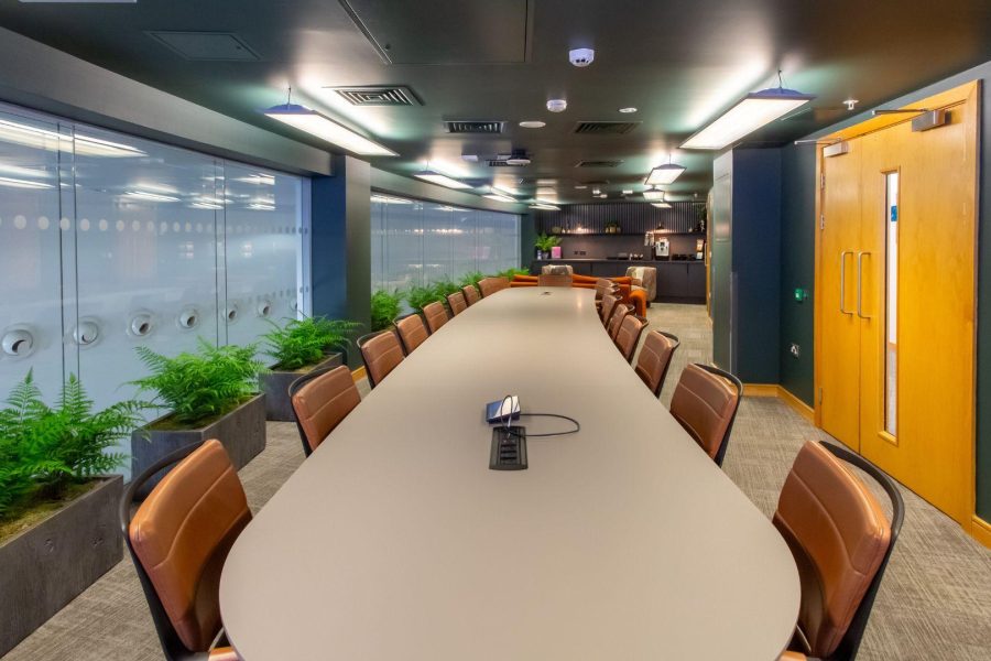 Wide shot of boardroom 1