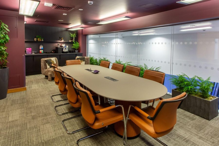 Wide shot of Boardroom 2