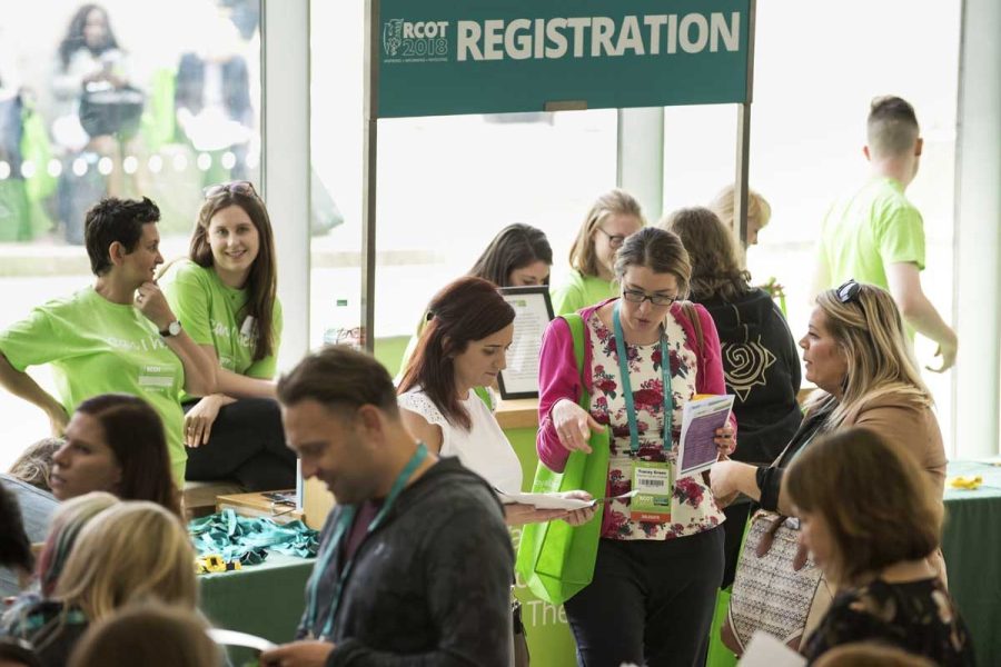 ICC Belfast Cityside Concourse registration Royal College of Occupational Therapists 2018