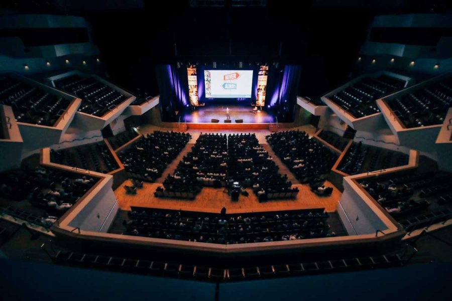 ICC Belfast main auditorium main stage lookers