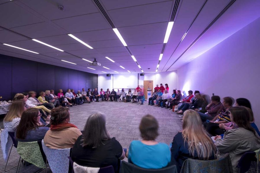 ICC Belfast Royal College of Nursing Annual Congress, May 2018 group discussion in the Meeting Room