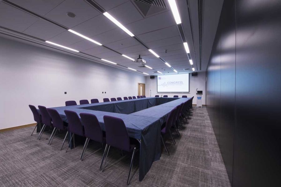 ICC Belfast Meeting Room in U-shaped boardroom style
